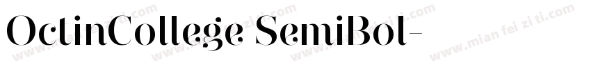 OctinCollege SemiBol字体转换